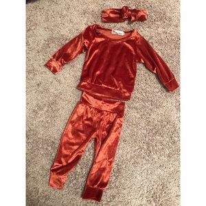 Baby girl 6month outfit with matching headband